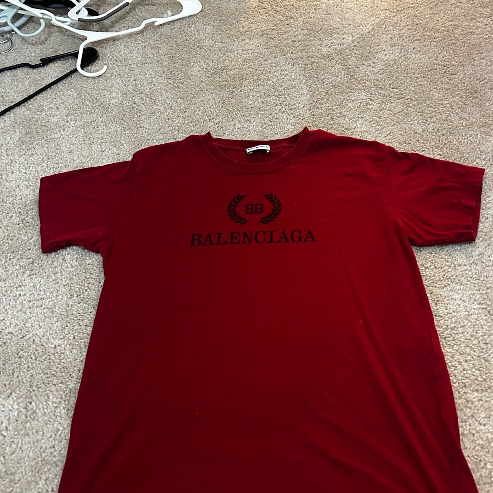 Balenciaga Deep Red Crewneck